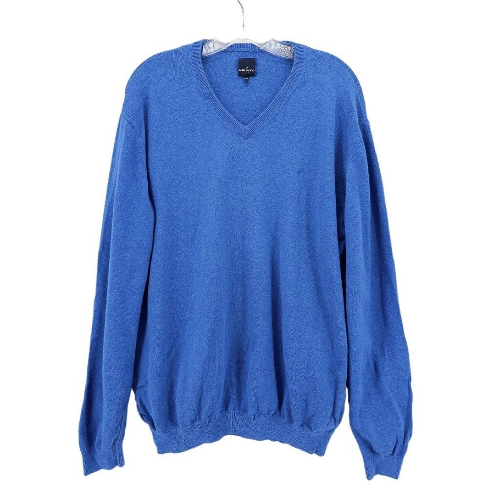 Daniel Hechter Paris Men's Pullover Cotton Cashmere Blend Sweater Size XL